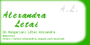 alexandra letai business card